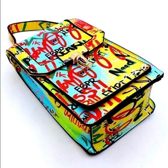 ⭐️Host Pick⭐️ Graffiti Fashion Messenger Crossbody Bag - Picture 2 of 8